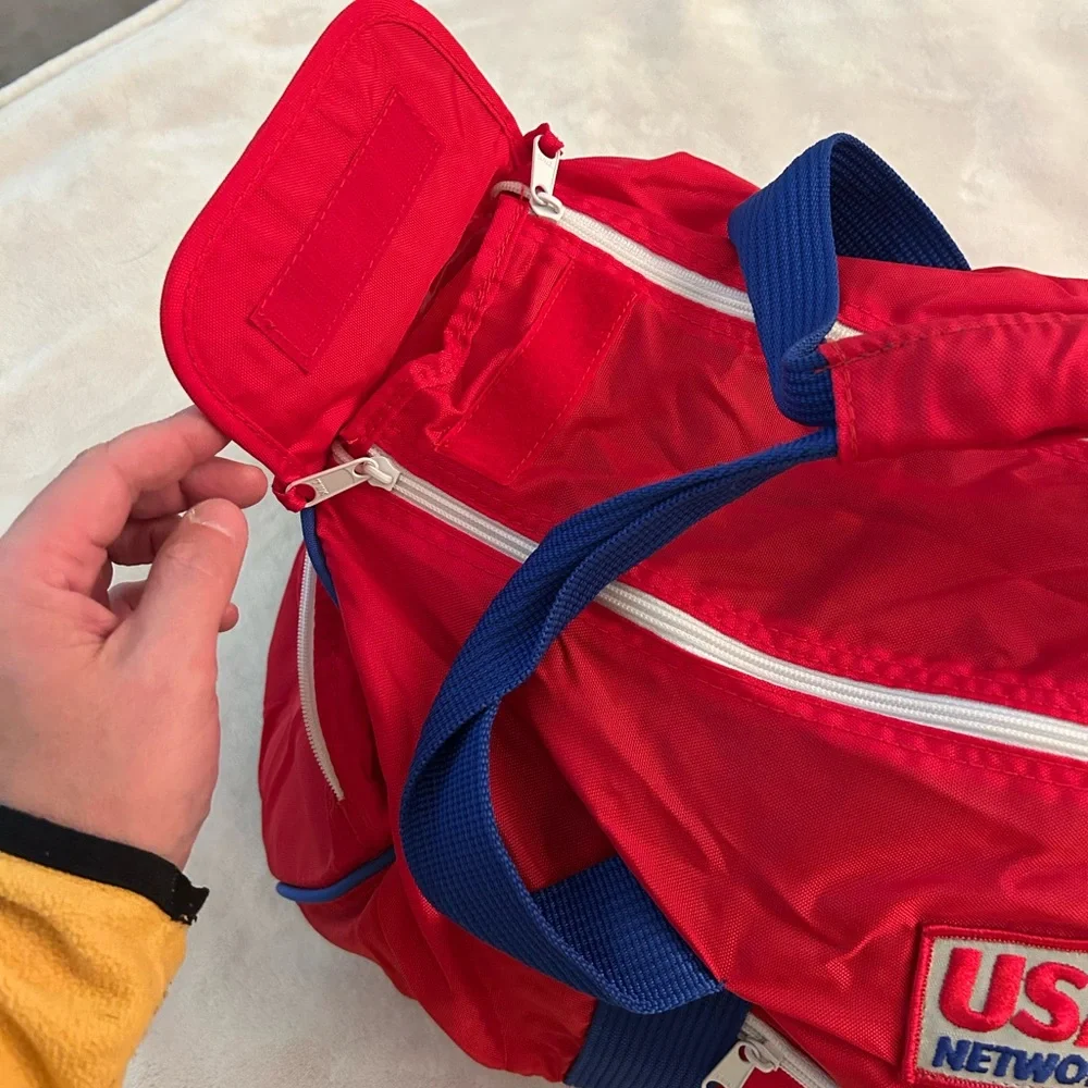 VINTAGE 1980s USA Network Duffel Bag